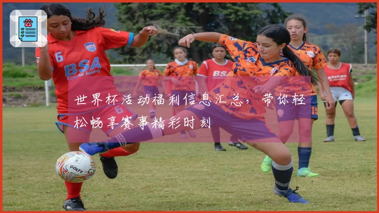 世界杯活动福利信息汇总，带你轻松畅享赛事精彩时刻